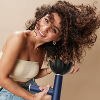 1 x RAW Customer Returns YAPOY Professional Hair Dryer with Diffuser Fast Drying 200 Million Ionic Blow Dryer with 110, 000 RPM High-Speed No Heat Damage Intelligent Thermo-Control Low Noise - Blue - RRP £79.99