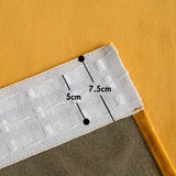 1 x RAW Customer Returns Woaboy Pencil Pleat Velvet Mustard Curtains 90x90 for Living Room Luxury Soft Drapes for Bedroom Window Treatment for Thermal Insulated Room Darkening Mustard Yellow, 2 Panels - RRP £59.99