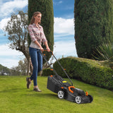 1 x RAW Customer Returns WORX 40V Cordless 34cm Lawn Mower WG779E with 2 x 2.5Ah Batteries Dual Port Charger, Cutting Height 20-70mm Powershare 30L Grass Bag Cutting Width Up to 280m  - RRP £279.99