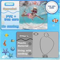 33 x Brand New Fox Bunny 24-Piece Diving Pool Toys Set - Swim Through Rings, Seaweed, Diamonds, and Dolphins - Perfect for Summer Fun and Swim Training for Kids and Adults - RRP £528