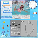 33 x Brand New Fox Bunny 24-Piece Diving Pool Toys Set - Swim Through Rings, Seaweed, Diamonds, and Dolphins - Perfect for Summer Fun and Swim Training for Kids and Adults - RRP £528