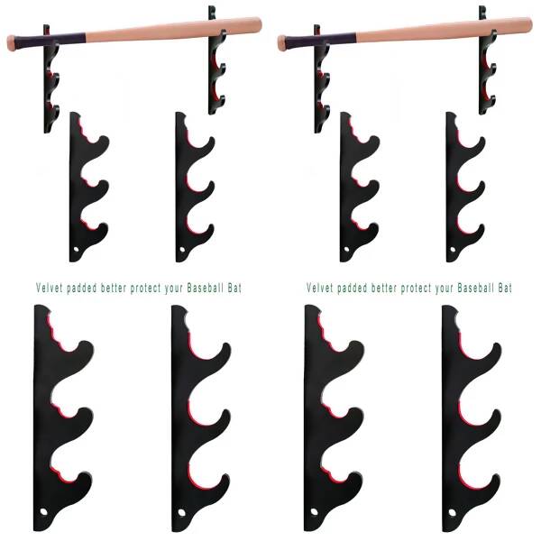 6 x Brand New Baseball Bat Display Rack Softball Bat Holder - Sports Products - RRP £107.40